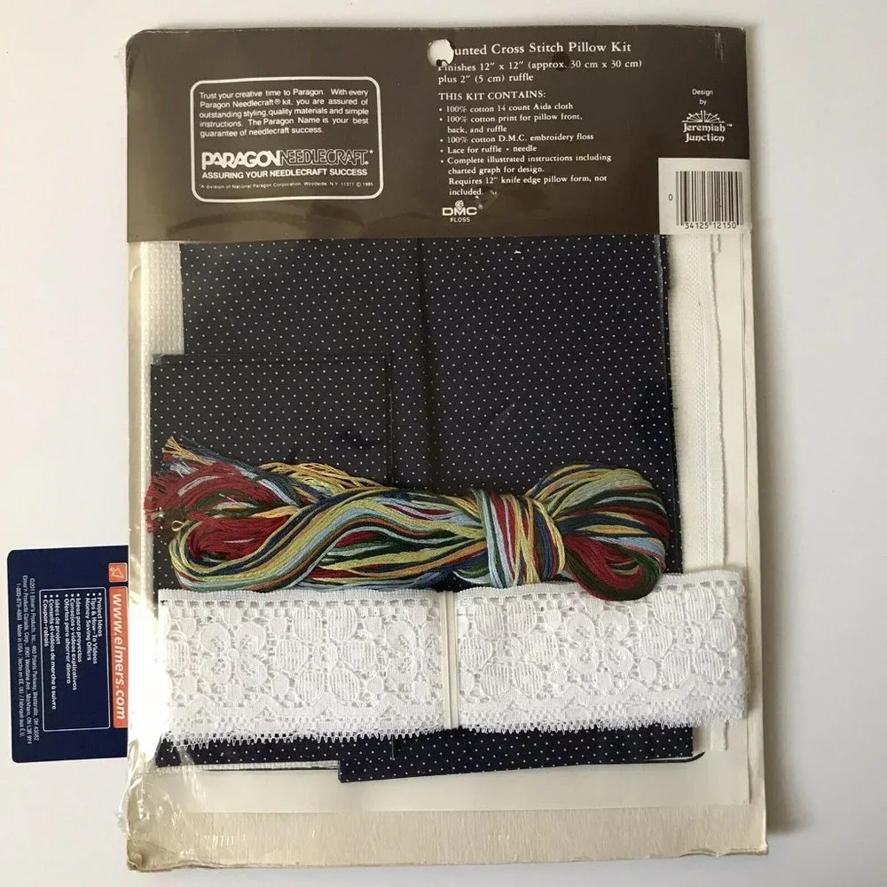 Cross stitch pillow kit 